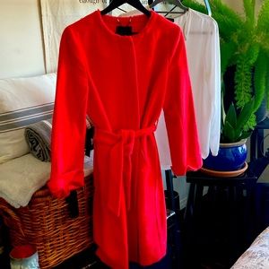 Gorgeous red 3/4 length lined jacket